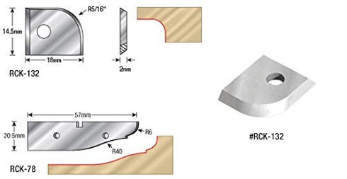 Amana Tool 14.5 x 18mm Knife for 61265 (RCK-132) - Industrial Grade