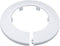 1.97" Outer Diameter Flange Water Pipe Cover, White PP Plastic Escutcheon Collar for Wall Pipe Decoration