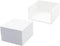 White Non-Sticky Notes 3 x 3 Inch Memo Pads, Blank Loose Paper with Acrylic Holder for Office, Home, School (500 Sheets)