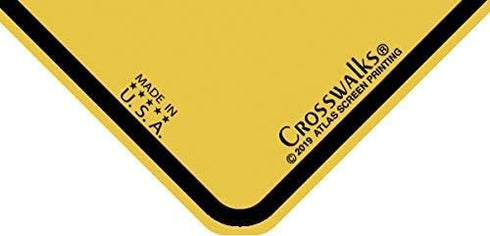 CROSSWALKS Dinosaur Crossing Aluminum Sign, 12" X 12" (X289)