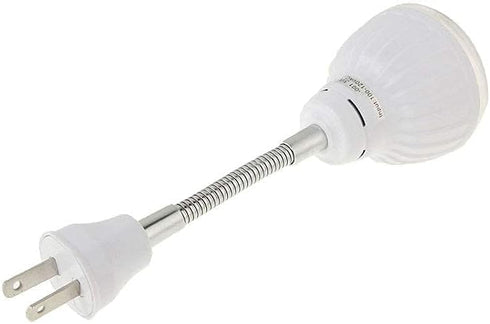 AllAboutAdapters Motion-Activated LED Night Light for AC Outlet Plug-in White