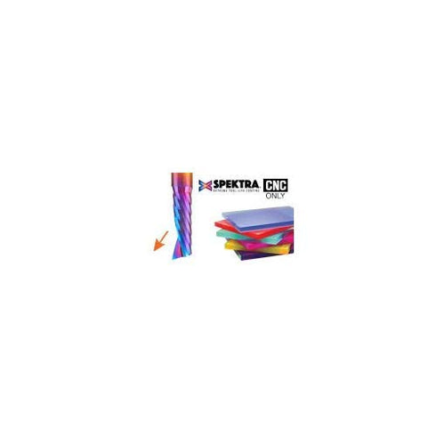 Amana Tool - 51510-K Solid Carbide CNC Spektra Extreme Tool Life Coated Spiral 'O' Flute