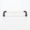 SHOUCAN Vintage Arched cabinets pulls Hardware Handle White Ceramics for Kitchen Bathroom Desk