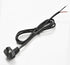 Elbow 90 Degree Angle 18AWG 2 Prong Replacement Cord, Lamp Repair Wire for Home Appliance