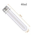 10 Pack 40ml Clear Plastic Test Tubes with Screw Caps Multi- Purpose Plastic Vials Containers for Scientific Experiments, Party, Decorate The House, Candy Storage