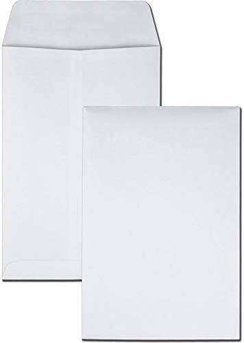 Quality Park 6-1/2 x 9-1/2 Catalog Mailing Envelopes, 100/Box, 28 lb White Wove Paper