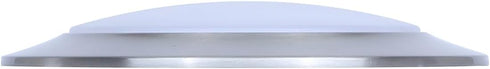 7.28-Inch LED Flush Mount Disk Light Brushed Nickel Finish, Slim Low Profile Ceiling Fixture for Contemporary