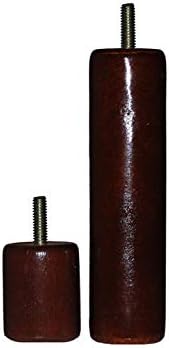 Abacus Swivel Chair Parts Wooden 4 inch Tall Couch, Sofa, Ottoman Legs - #BR4 - Set