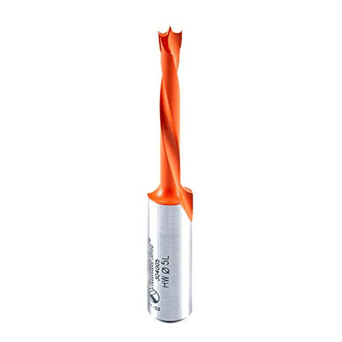 Amana Tool - 304005 Carbide Tipped Brad Pt. Boring Bit, L/H 5mm Dia x 70mm Long x 10mm Shank