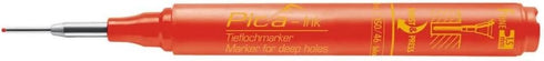 Pica Ink Red Marker Pen for Deep Holes Precision Fine Tip 150-40