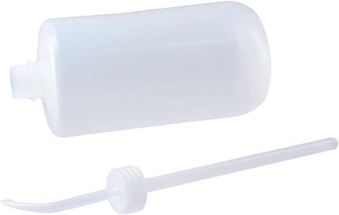 1Pc 1000ml Tattoo Bottle, 32oz Transparent Plastic Wash Bottle, Portable Lab Squeeze Bottle for Watering