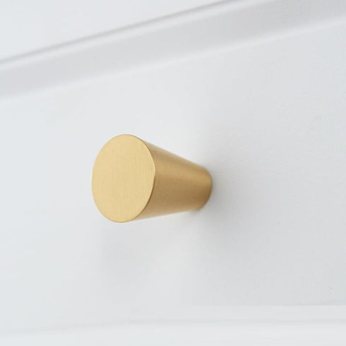 SANCHAKOU 6 Pack Cupboard Drawer Pull Handles Wardrobe Cabinet Door Tapered Handle Furniture Drawer Shoe Cabinet