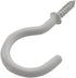 Aifeier ET 12pcs 1-1/2 Inch Ceiling Hooks, Vinyl Coated Cup Shape Screw-in Hooks with Wall Anchors for Hanging