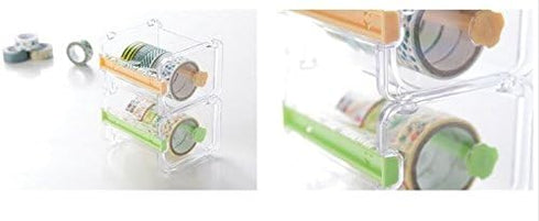 Transparent Tape Cutting Machine, Mini Tape Storage Box, Double Zigzag Office Tape Separator (excluding tape)