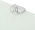 LKJVFCPW 9.8 9.8 Inch Corner Shelf Floating Wall Mount x White Tempered Glass Triangular Display Rack for Bathroom