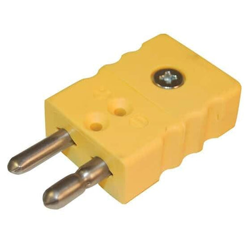 Digi-Sense Standard Thermocouple Connector - Type-K Male Plug, 5/pk