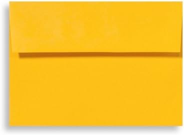 Envelopes Store 4 Bar A1 Invitation Envelopes - Peel & Press, 3 5/8" x 5 1/8", Sunflower Yellow, 80lb. Text, 50 Qty