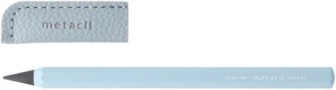 SUN-STAR Stylish Metal Pocket Pencils, Non-Sharpening Drawing Pencils, Lead Color: Black 2H, Blue, S5019826