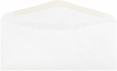 JAM PAPER #10 Business Commercial Envelopes - White - 4 1/8 x 9 1/2 - Bulk 500/Box