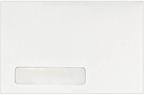 LUXPaper 6 x 9 Booklet Window Envelopes - Bright White - 24lb. Text - 250 Qty