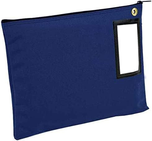 BankSupplies Canvas Zipper Bags, Set of 4, Large Storage Bags with Grommet for Zip Tie & Padlock