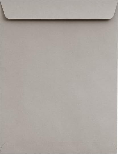 LUXPaper Open End Envelopes | Peel & Press | 8 1/2" x 10 1/2" | Gray Wove | 50 Qty
