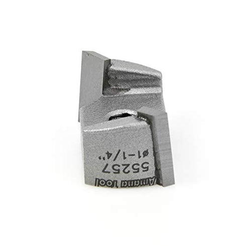Amana Tool (55257) Carbide Tipped Mortising Screw Down Shear Cutter, 1-1/4 Dia x 9/16" x 1/4-28 Thread