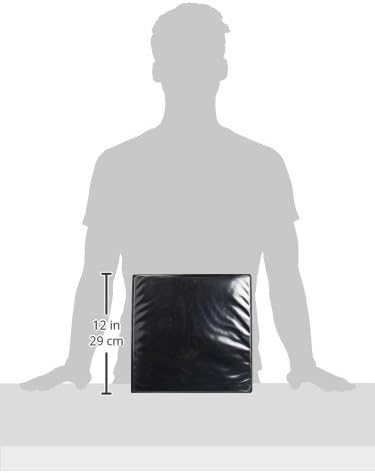 Samsill Durable 2 Inch Binder, D Ring, Customizable Clear View Cover, Black, Holds 475 Pages