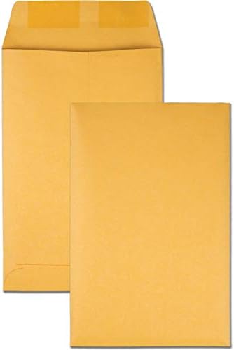 Quality Park Catalog Mailing Envelopes, 6 x 9 Gummed Heavy 28 lb. Kraft Paper, 100 per Box for Storage