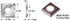 Amana Tool RCK-70-DLC | Solid Carbide 4 Cutting Edges Diamond-Like Carbon (DLC) Coated Insert
