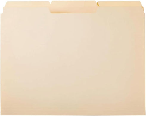 Letter Size Manila File Folder 1/3 Cut – 12PC