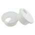 HAHIYO 2Pcs 1.5Inch/38mm White ABS Plastic U-Shaped Desk Grommet, Wire Management Cord Hole Cover