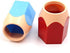 Brush Storage Pen Pencil Holder Container Desk Organizer for Home Office School, Pencil Shaped Pens Cup (Red)