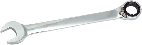 K Tool International 45914 7/16" SAE Reversible Ratcheting Wrench for Garages, Repair Shops and DIY, Offset-head Sleek Design, 6 and 12-point Nuts, Laser-Engraved, Metal Construction by K Tool International