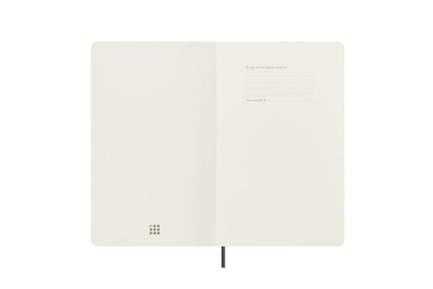 Moleskine Limited Edition Vegea Notebook, Large Ruled, Petroleum Capri, Soft Cover, 5 x 8.25 for Writing
