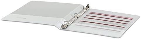 Universal Round Ring Economy Vinyl View Binder, 1/2-Inch Capacity, White (UNV20952PP)