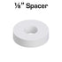 Nylon Spacer 1/8inches Thick, 1/2inches OD 0.194inches ID, 50 Pack for VEX Robotics