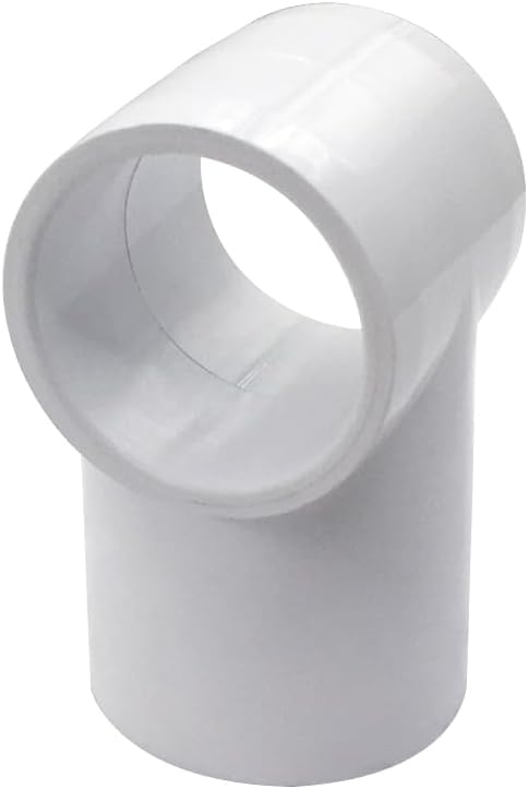 3/4“ Slip Tee PVC Fitting, Pack of 8 Furniture Grade DIY Connector for Greenhouse Shed Pipe Fittings