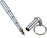 Silver Retractable Mini Pen, Stainless Steel Pocket Tool for Students, Office Staff, and Construction Workers