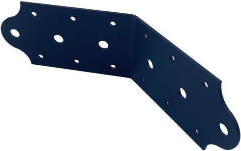 4 Pcs Heavy Duty Flush Inside 45-Degree Angle Bracket, 135 Degree Steel Tie Plate Connector for Post and Beam