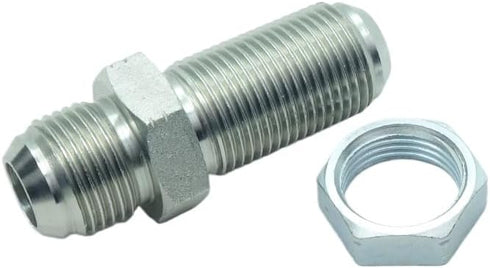 1 Piece 5/8 Male JIC (7/8''-14 Threads) Bulkhead Union Adapter Straight Hydraulic Steel Fitting Connector