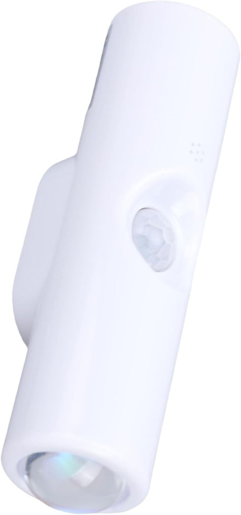 (#1) Pomya Double Head Motion Sensor Light | Rechargeable LED Wall Sconce Night Light for Hallway Stairs Bedroom