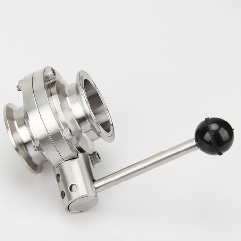 FXPCGZISH 2"(51mm) Ferrule64mm 304 Tri Clamp Valve Stainless Steel For Homebrew Beer Dairy Product