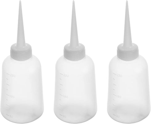 Utoolmart 6pcs Squeeze Bottle - 250ml Plastic Glue Oil Wash Bottles for DIY Label Tattoo