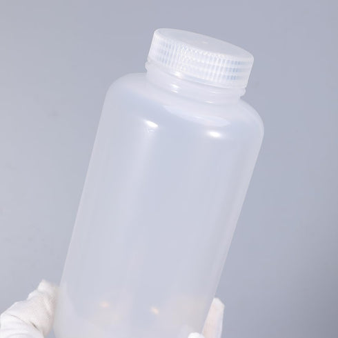 33.8 oz Wide Mouth Lab Reagent Bottle, Laboratory Grade Chemical Container, Sealed Leak-proof Clear PP Bottle, Water