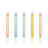 ULAB Scientific White Tube Rack Set, 1pc White Tube Rack and 60pcs Plastic Macaroon Party Tubes