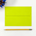 LUXPaper A7 Invitation Envelopes, Peel & Press, 5 1/4" x 7 1/4", Wasabi Green, 80lb Text, 50 Qty
