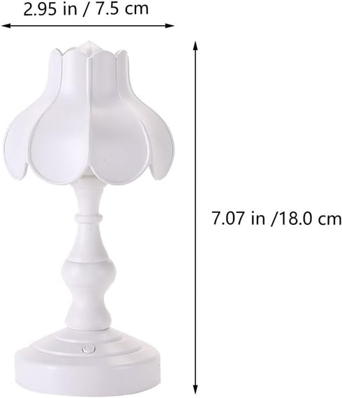 3 UKCOCO Lotus Table Lamp with USB Charging Port - Small Desk Lamp for Reading with Color Modes - Warm Light Nightstand