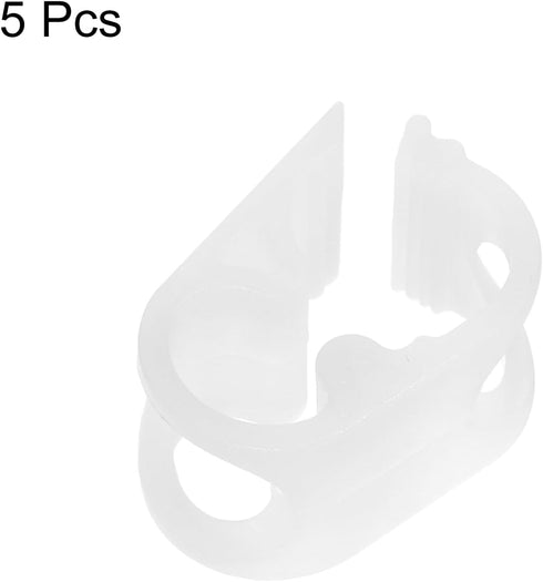 uxcell Plastic Tubing Clamps, 5pcs 1/8"-1/4" Tube OD Adjustable Tube Clamp for Laboratory Use