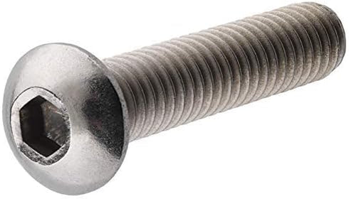 Hillman 44018 Stainless Steel Button-Head Socket Cap Screws, 5 pieces, 3/8"-16 x 1", Zinc